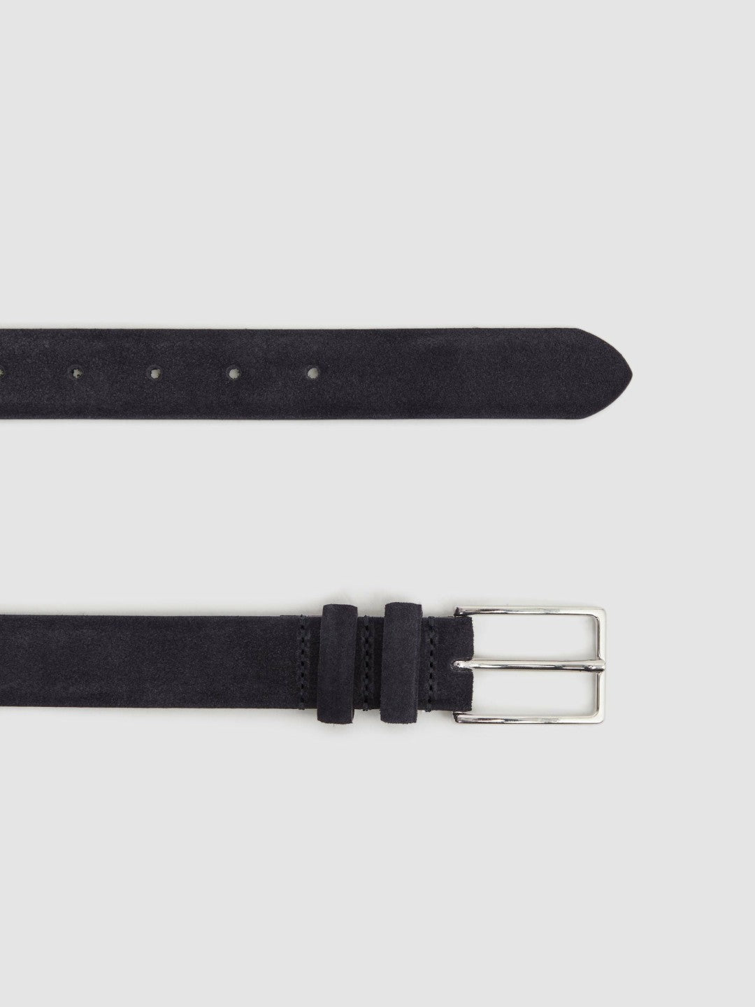 Reiss Sale - Suede Belt in Navy