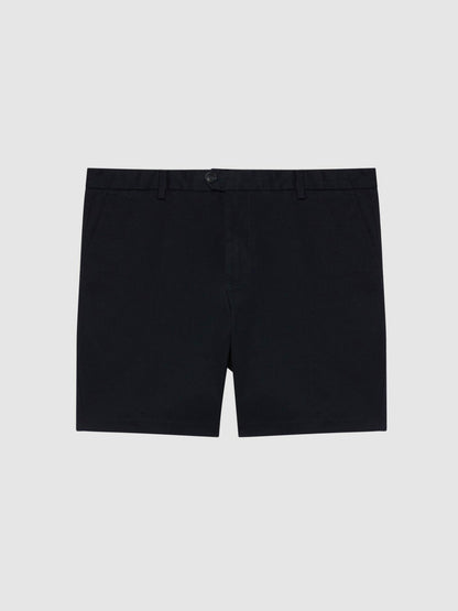 Reiss Short Length Casual Chino Shorts in Navy