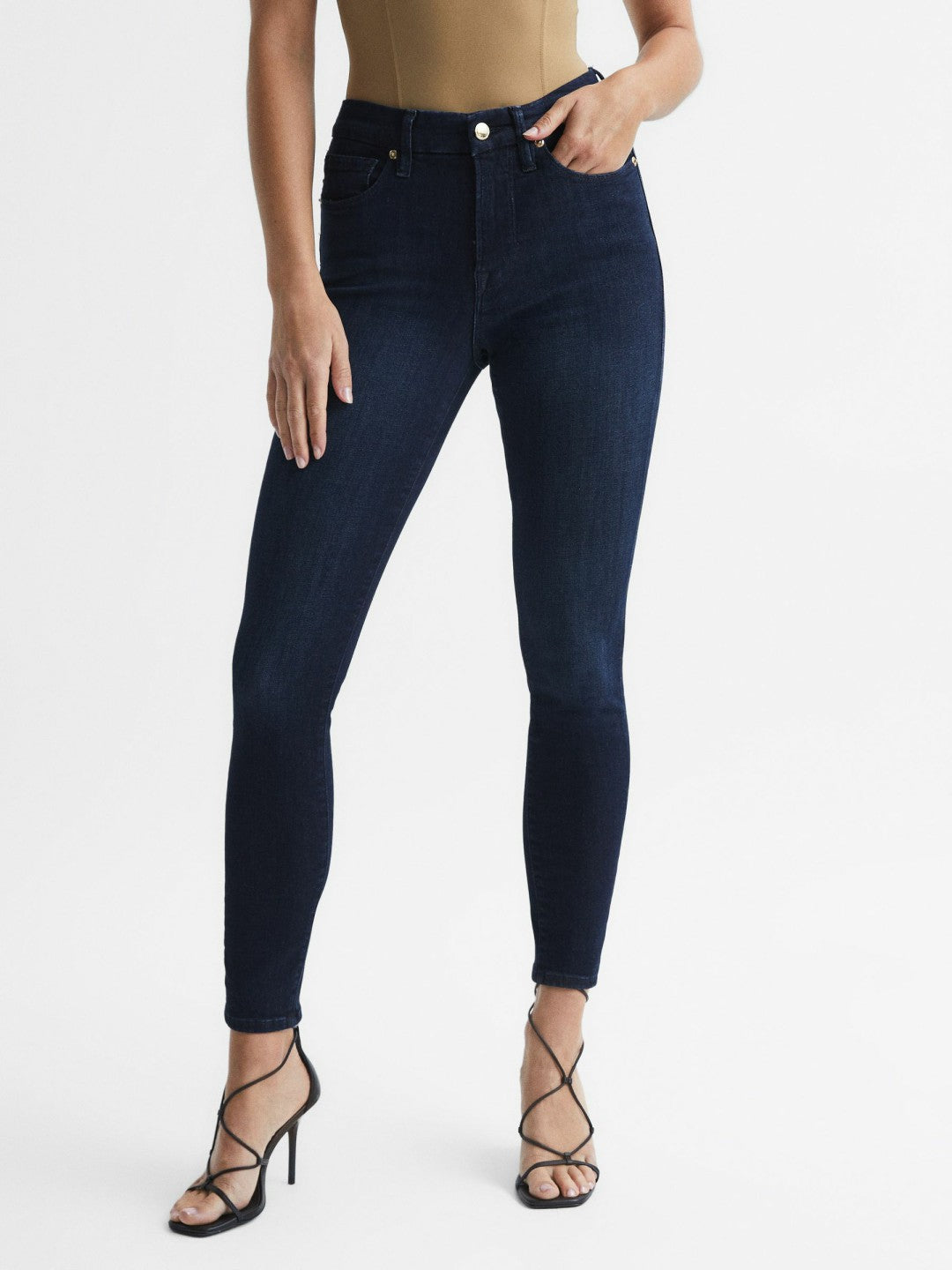 Reiss Deal - Good American Sculpting Skinny Jeans in Indigo