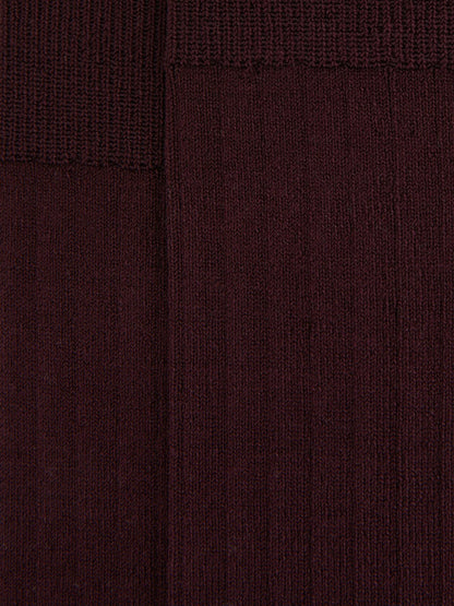 Reiss Offer - Ribbed Socks in Bordeaux
