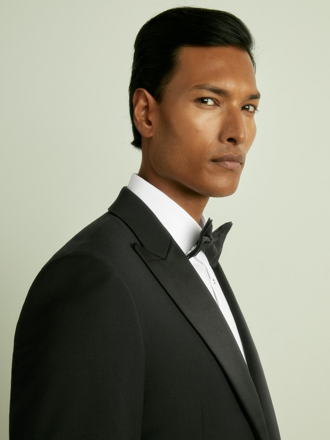 Reiss Affordable - Regular Fit Single Breasted Tuxedo Jacket in Black