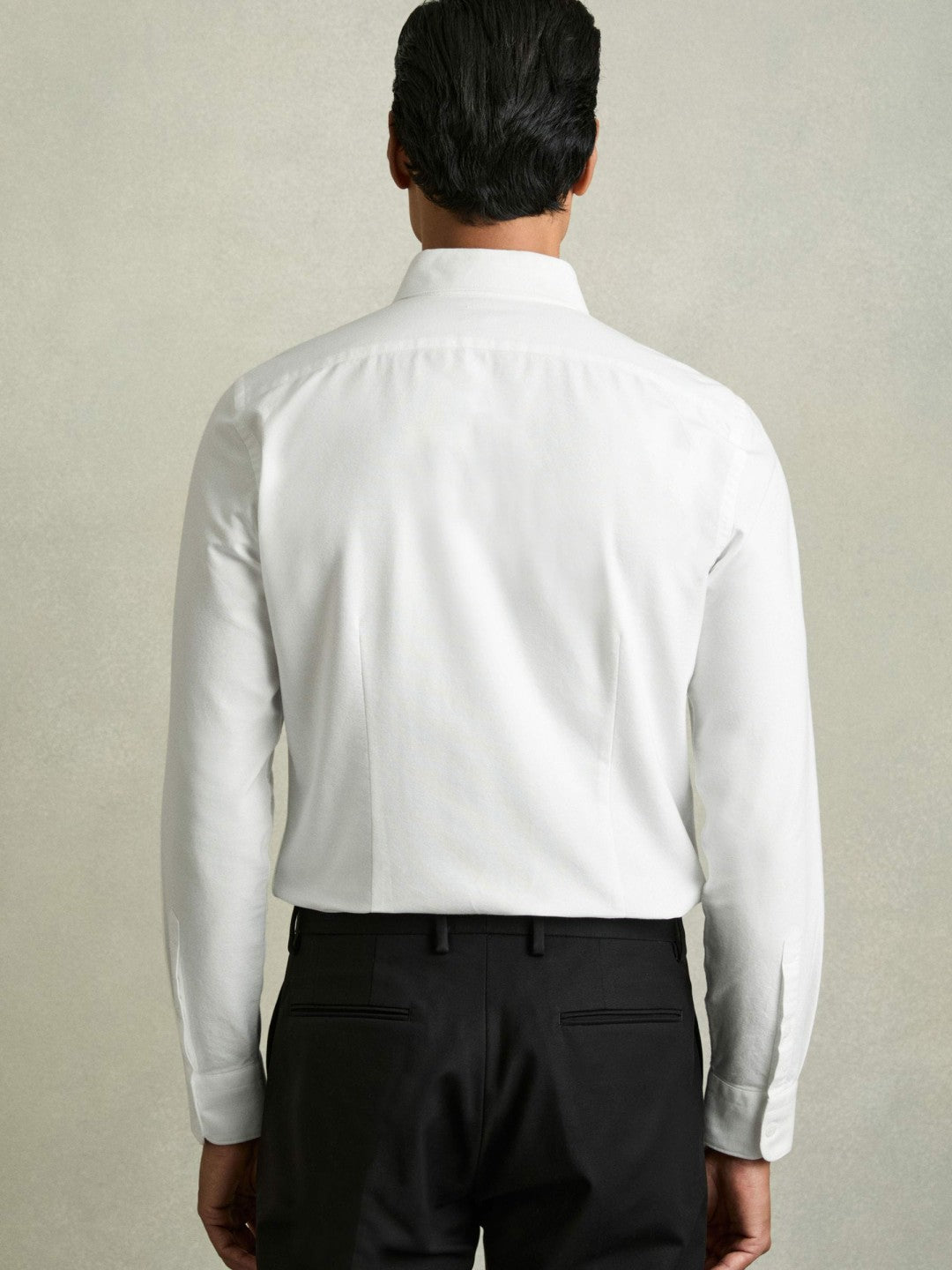 Reiss Slim-Fit Button-Down Collar Cotton Oxford Shirt in White
