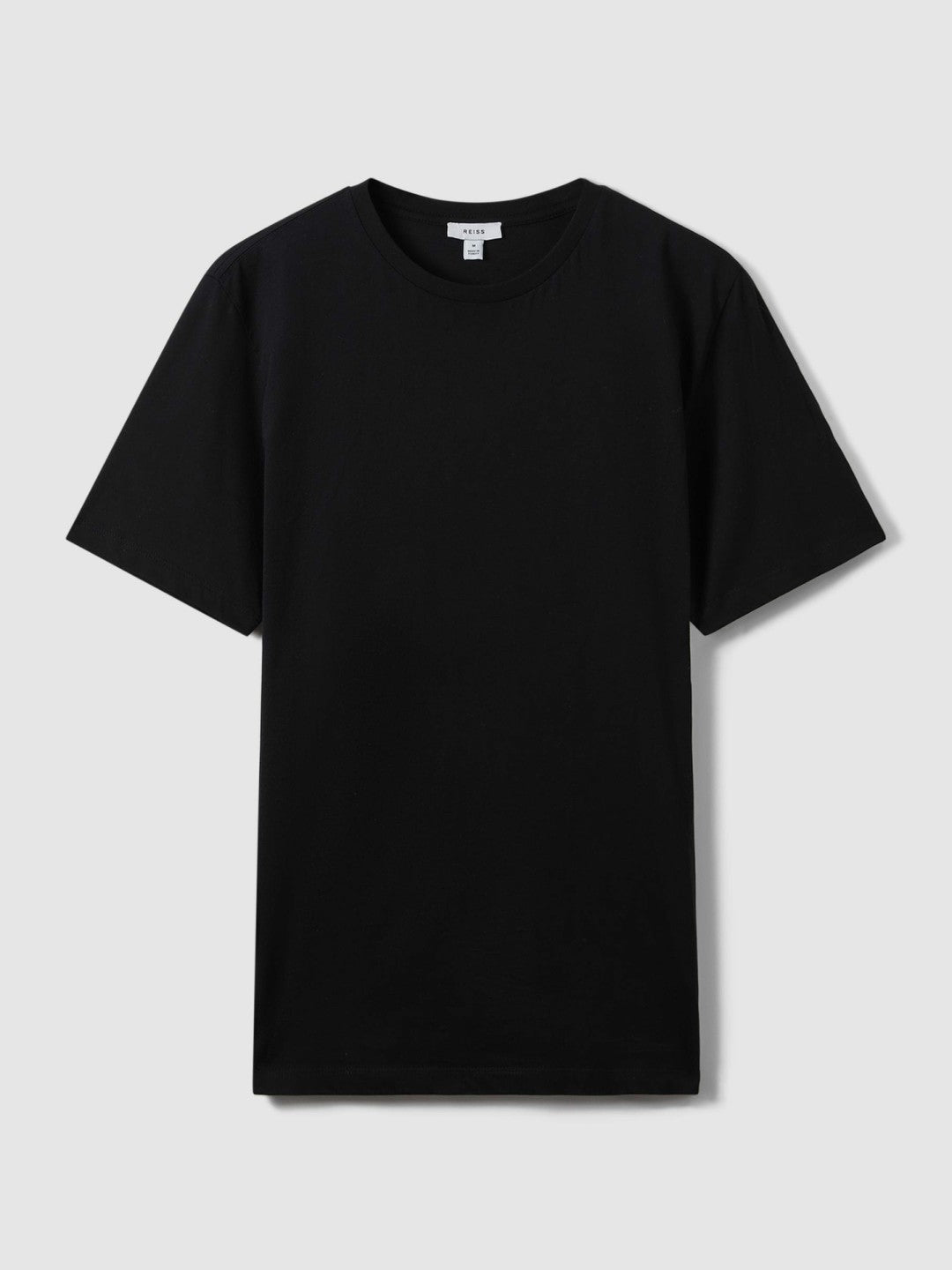 Reiss Cotton Crew Neck T-Shirt in Black