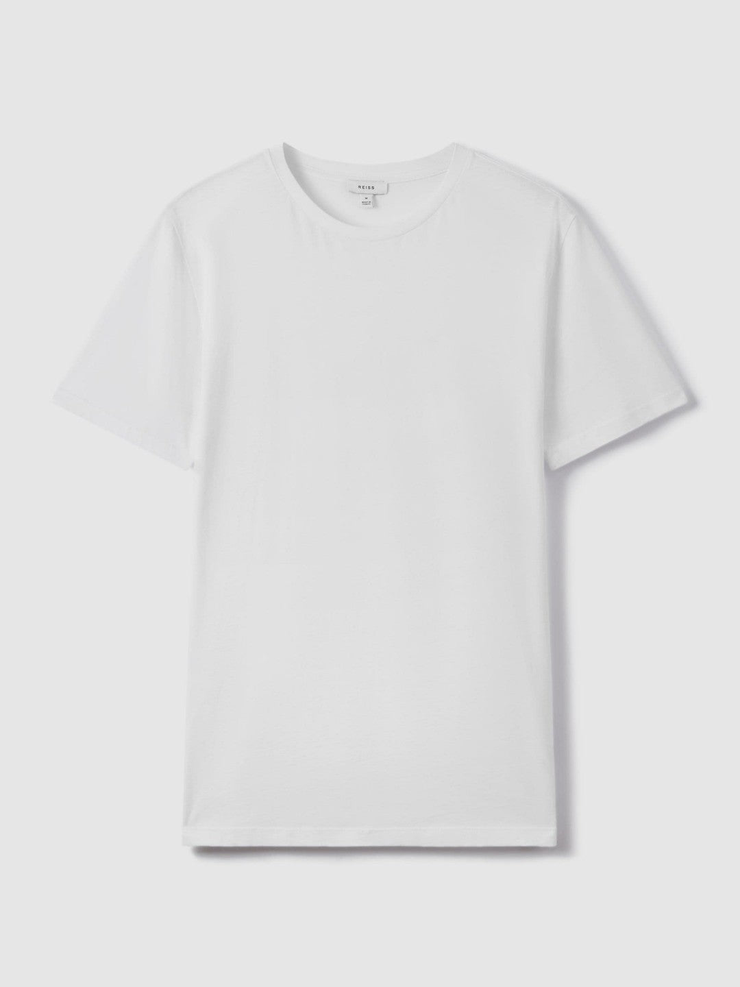 Reiss Cotton Crew Neck T-Shirt in White