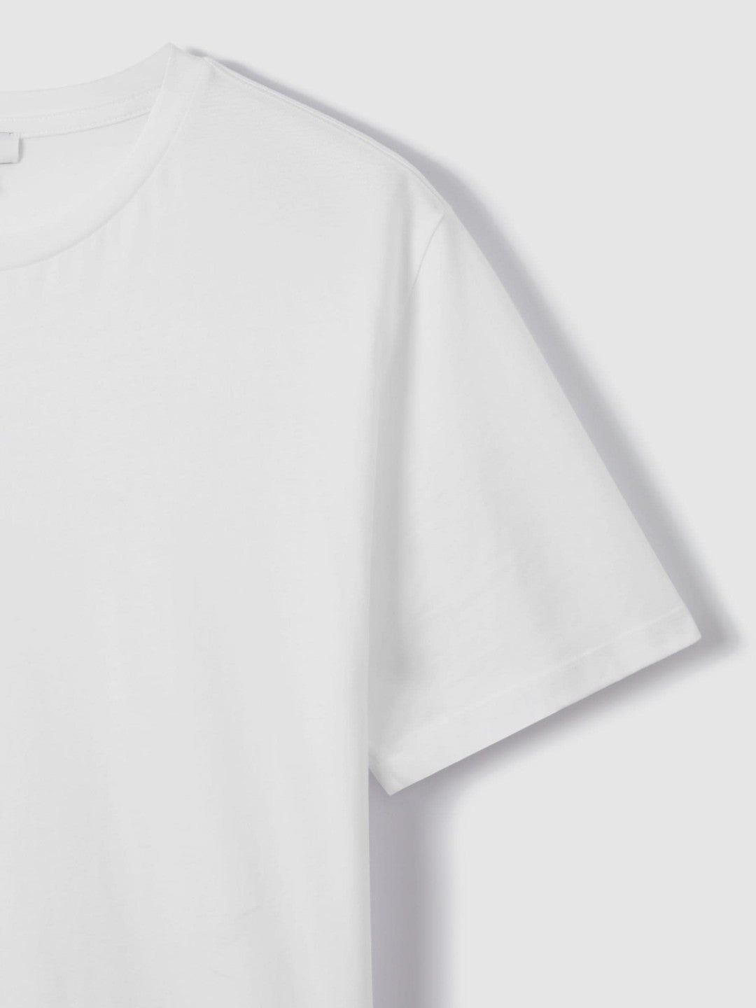 Reiss Cotton Crew Neck T-Shirt in White