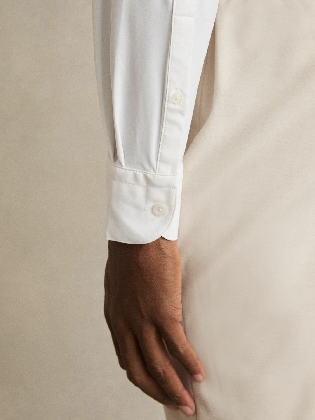 Reiss Offer - Regular Fit Button-Through Travel Shirt in White