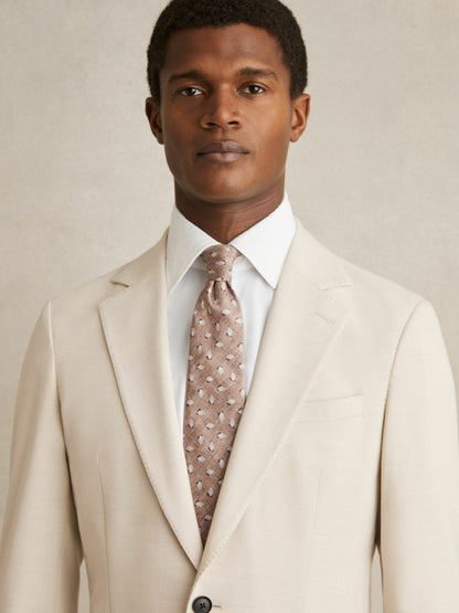 Reiss Offer - Regular Fit Button-Through Travel Shirt in White