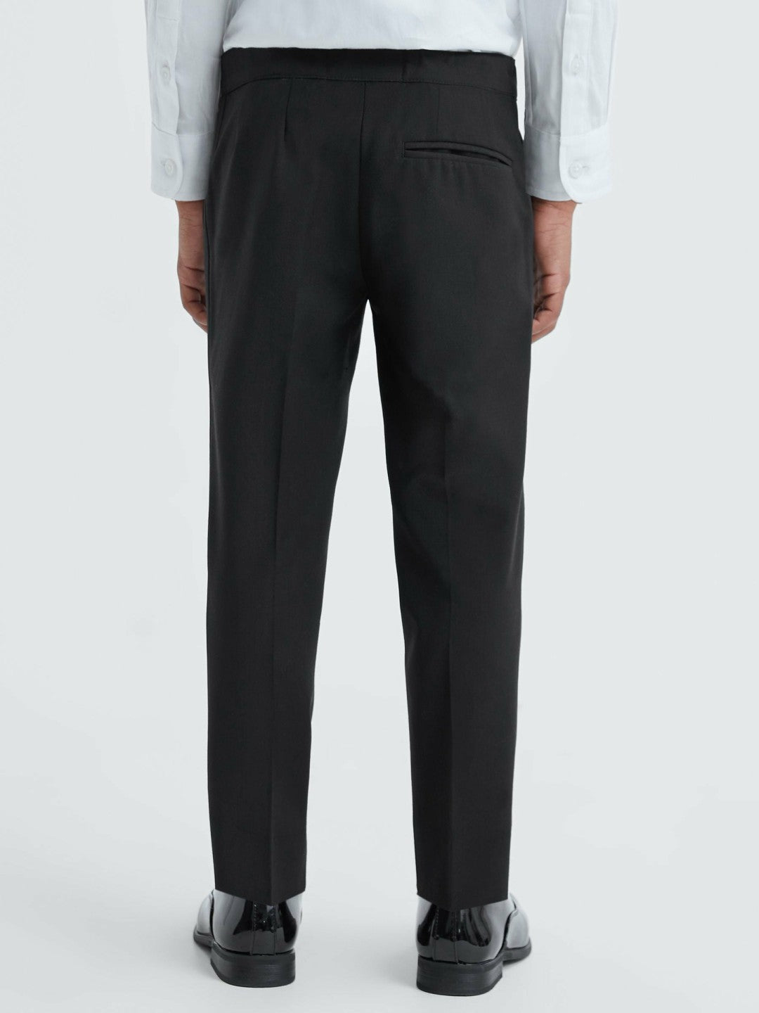 Reiss Best Seller - 3-9 yrs Tuxedo Satin Stripe Trousers in Black