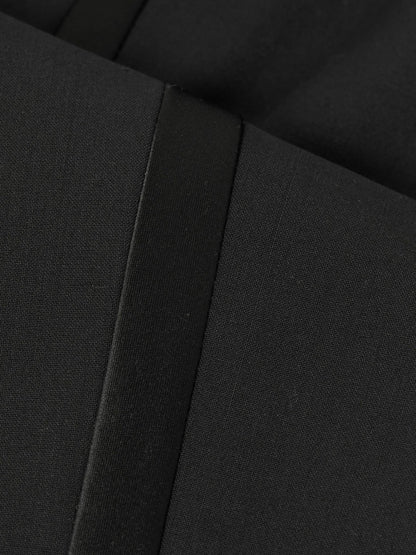 Reiss Best Seller - 3-9 yrs Tuxedo Satin Stripe Trousers in Black
