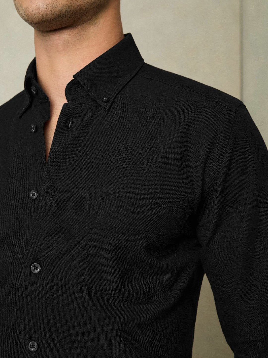 Reiss Value - Slim-Fit Button-Down Collar Cotton Oxford Shirt in Black