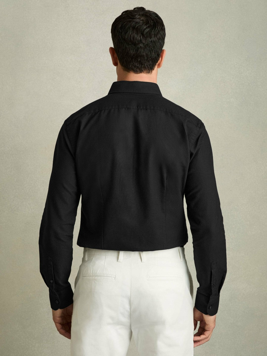 Reiss Value - Slim-Fit Button-Down Collar Cotton Oxford Shirt in Black