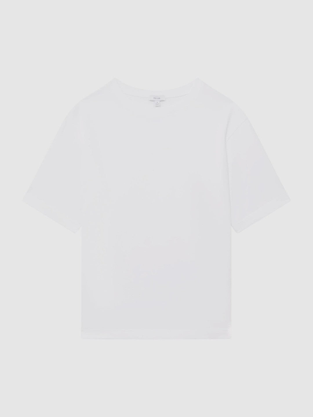 Reiss Featured - Oversized Garment Dye T-Shirt in White