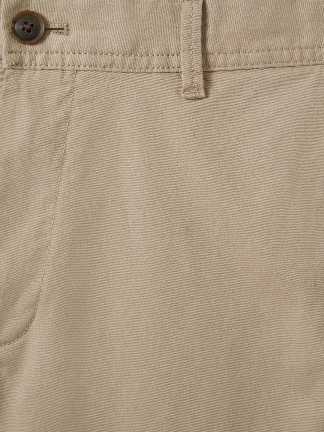 Reiss Deal - Slim Fit Washed Cotton Blend Chinos in Stone