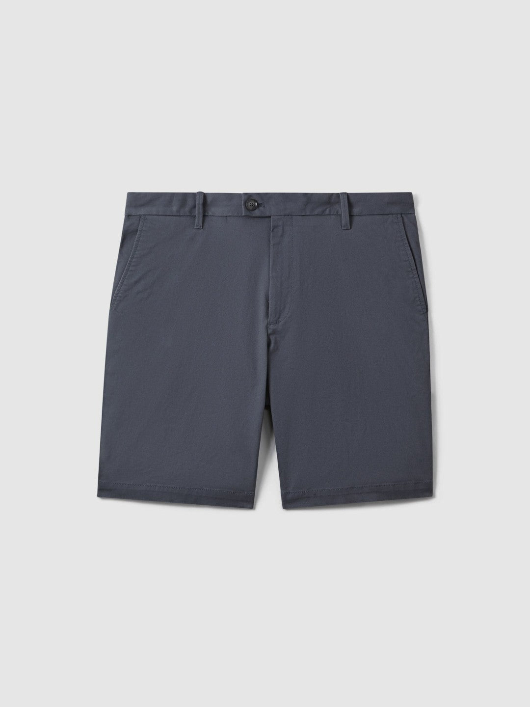 Reiss Affordable - Cotton Chino Shorts with Stretch in Airforce Blue