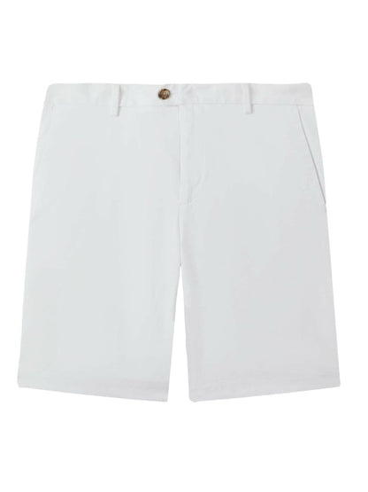 Reiss Savings - Cotton Chino Shorts with Stretch in White