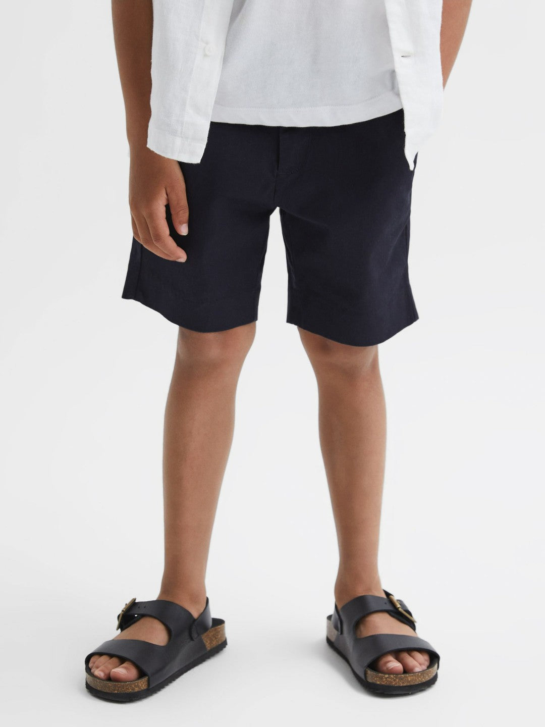 Reiss Featured - 9-13 yrs Casual Chino Shorts in Navy