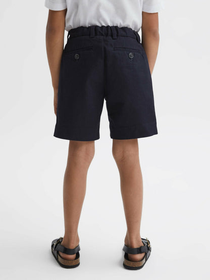 Reiss Featured - 9-13 yrs Casual Chino Shorts in Navy