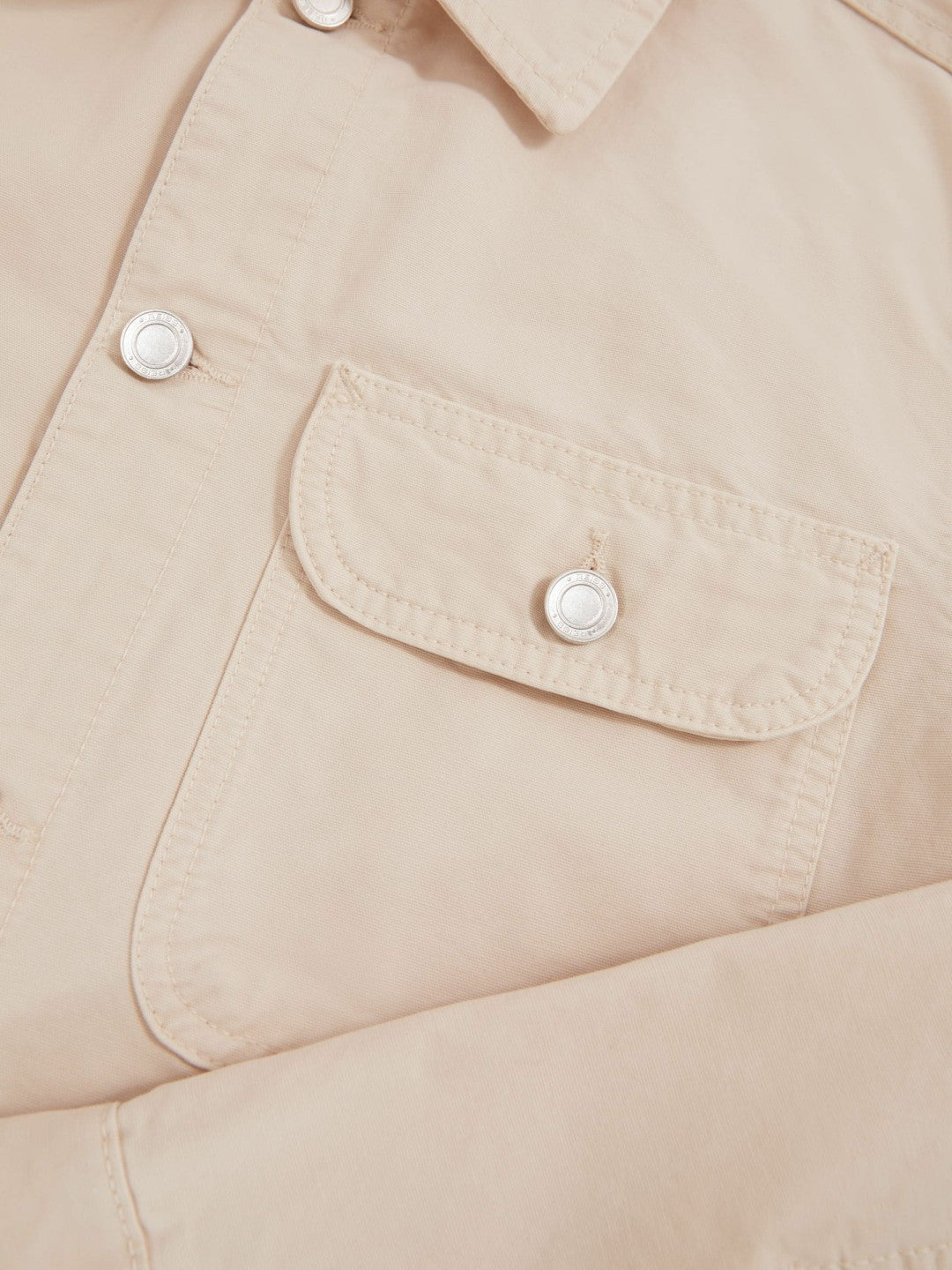 Reiss Featured - Cotton Worker Jacket in Stone