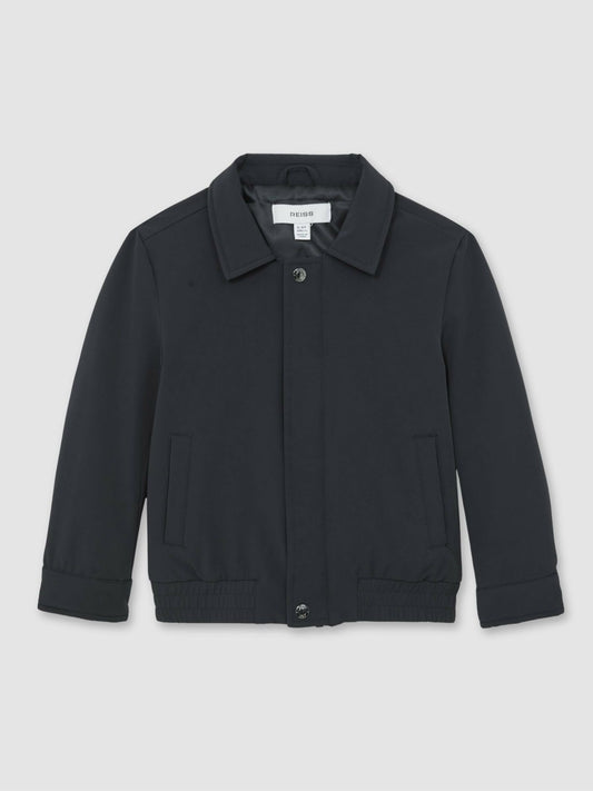 Reiss Offer - 13-14 yrs Zip Through Harrington Jacket in Blue