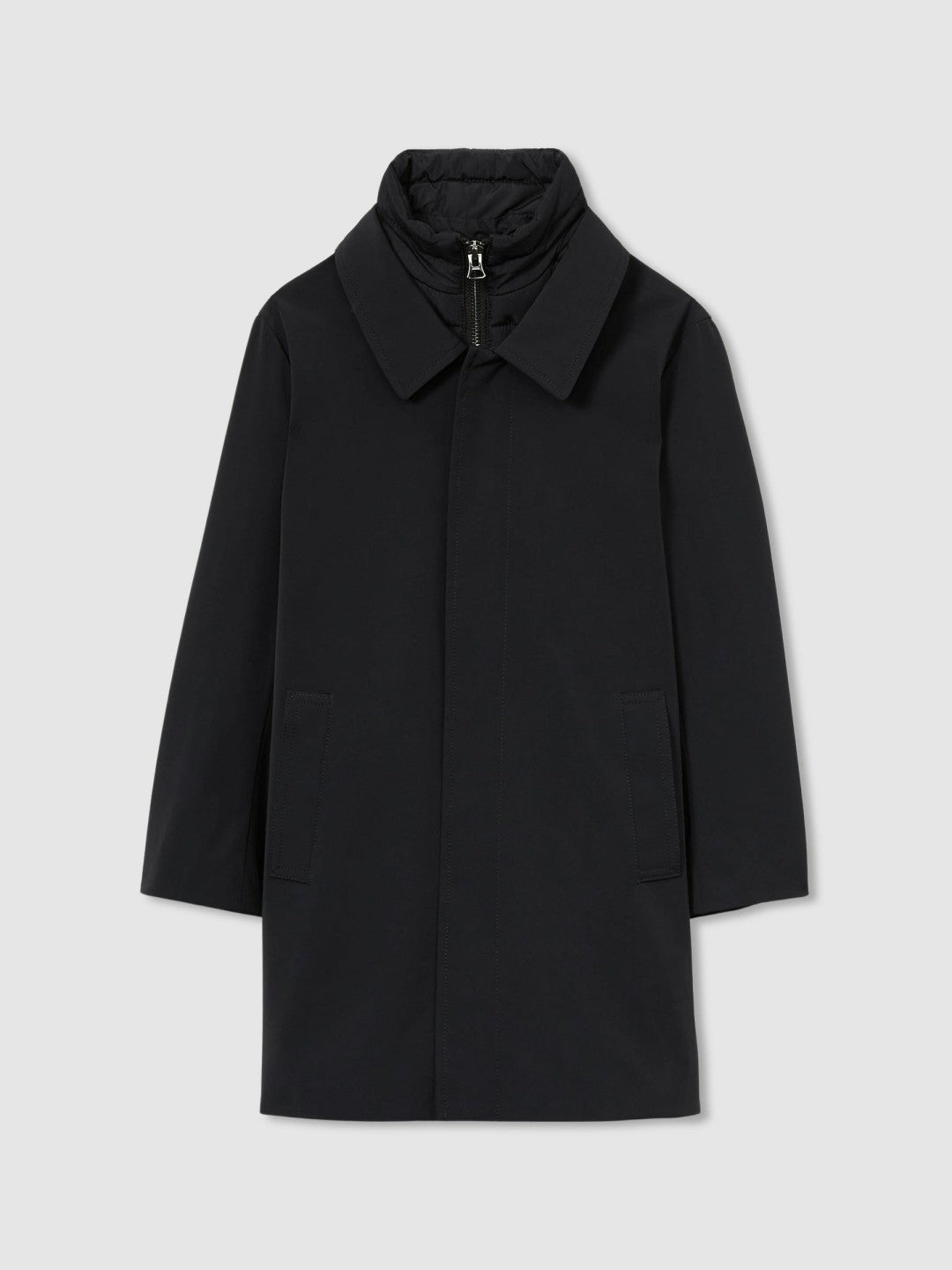 Reiss 3-9 yrs Gabardine Coat with Removable Gilet in Navy