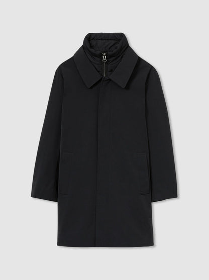 Reiss 3-9 yrs Gabardine Coat with Removable Gilet in Navy