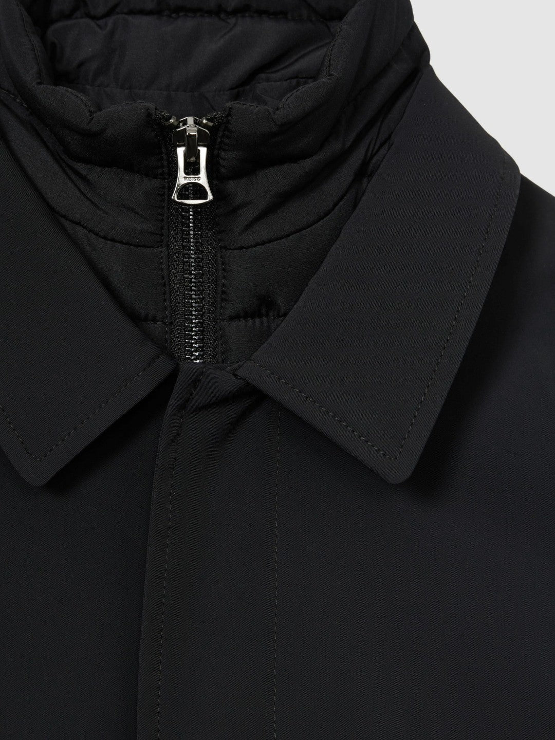 Reiss 3-9 yrs Gabardine Coat with Removable Gilet in Navy
