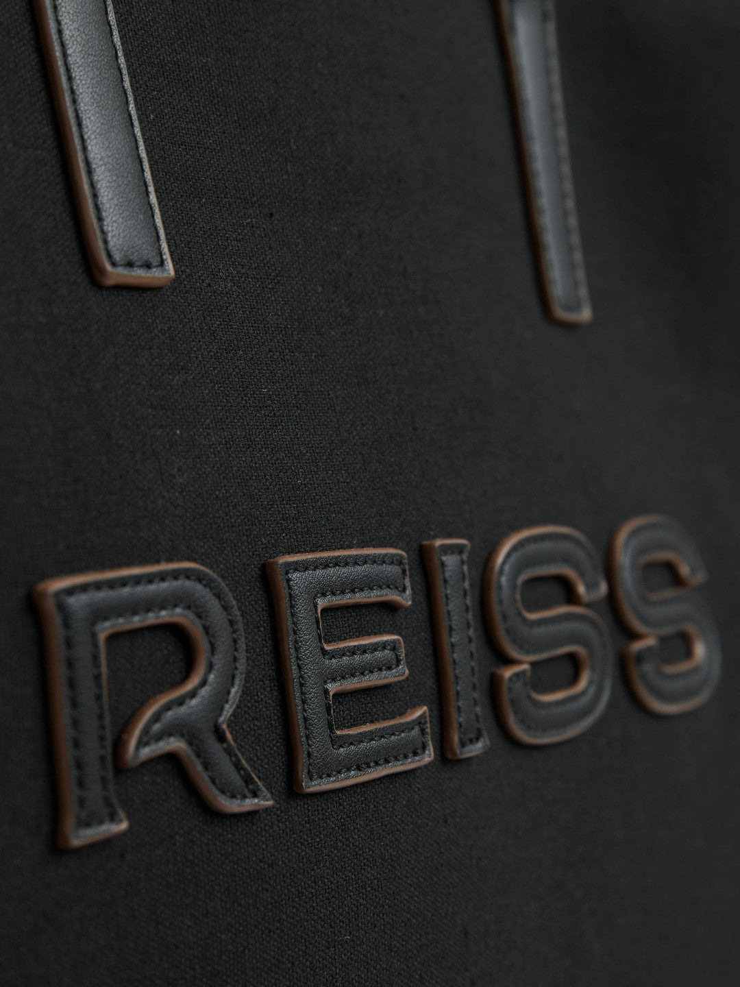 Reiss Savings - Canvas Logo Tote Bag in Black
