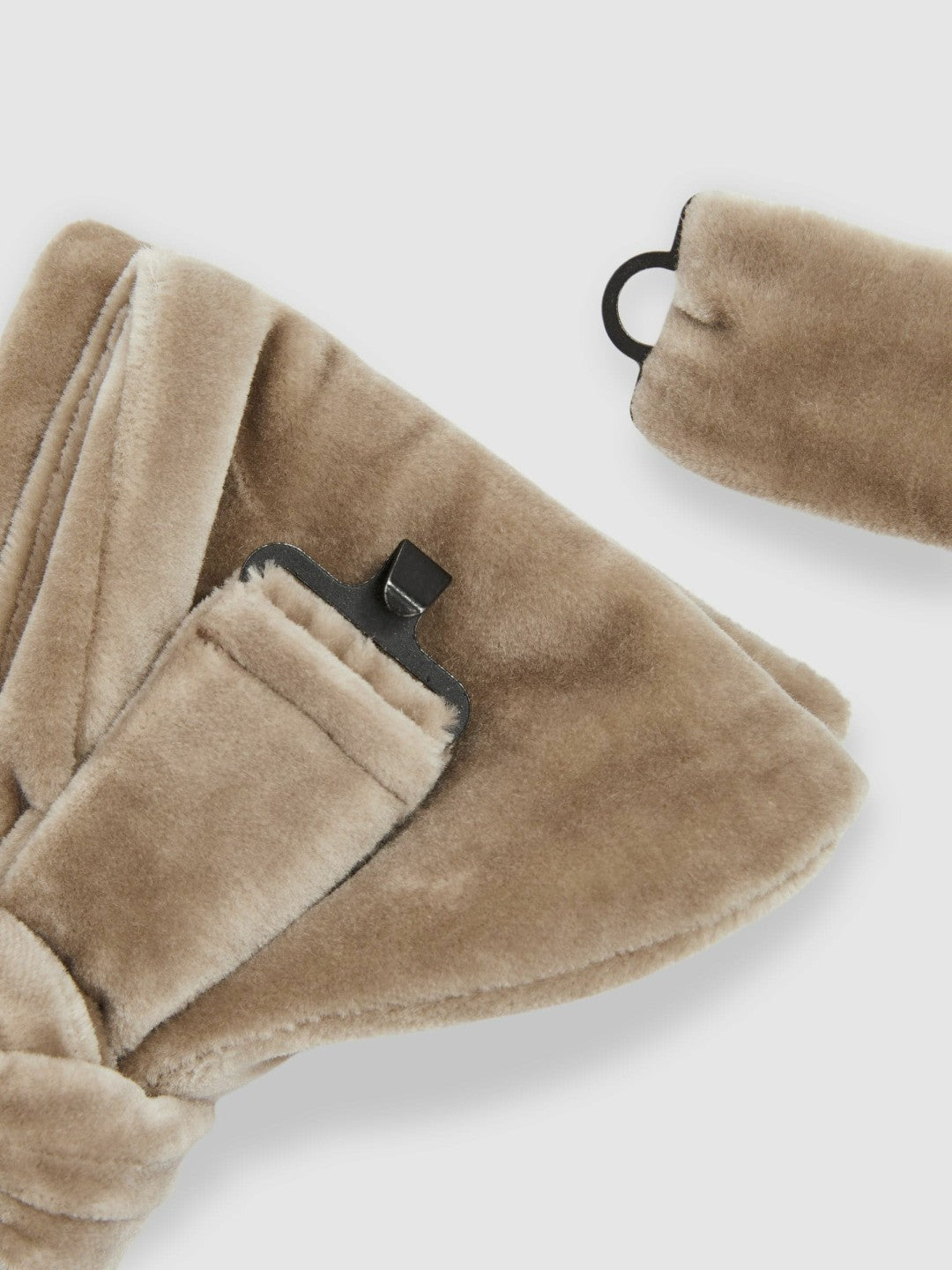 Reiss Best Seller - Velvet Bow Tie in Taupe Brown
