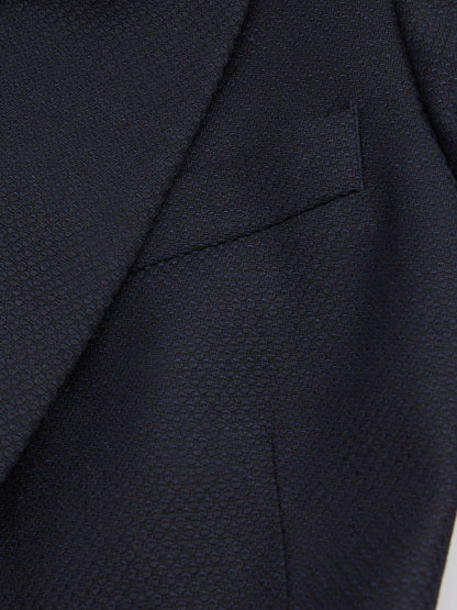 Reiss Savings - Textured Single Breasted Suit Blazer in Navy