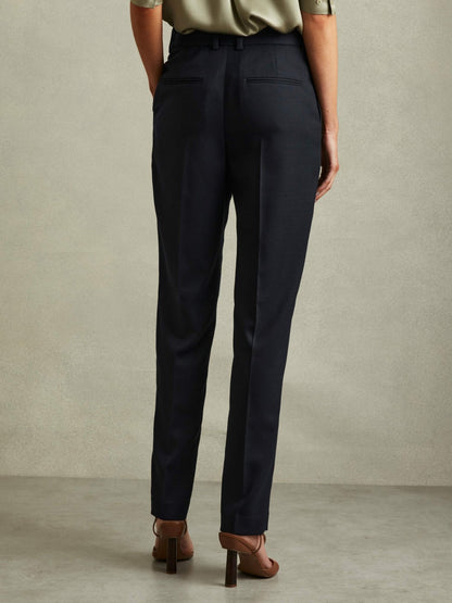 Reiss Savings - Textured Slim Fit Suit Trousers in Navy