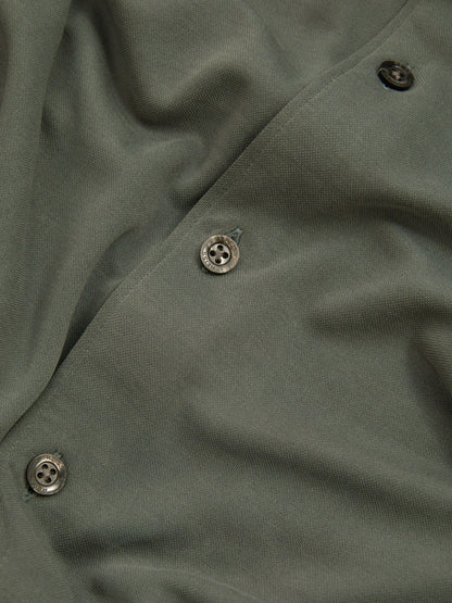 Reiss Best Seller - Modal Blend Cutaway Collar Shirt in Green Smoke