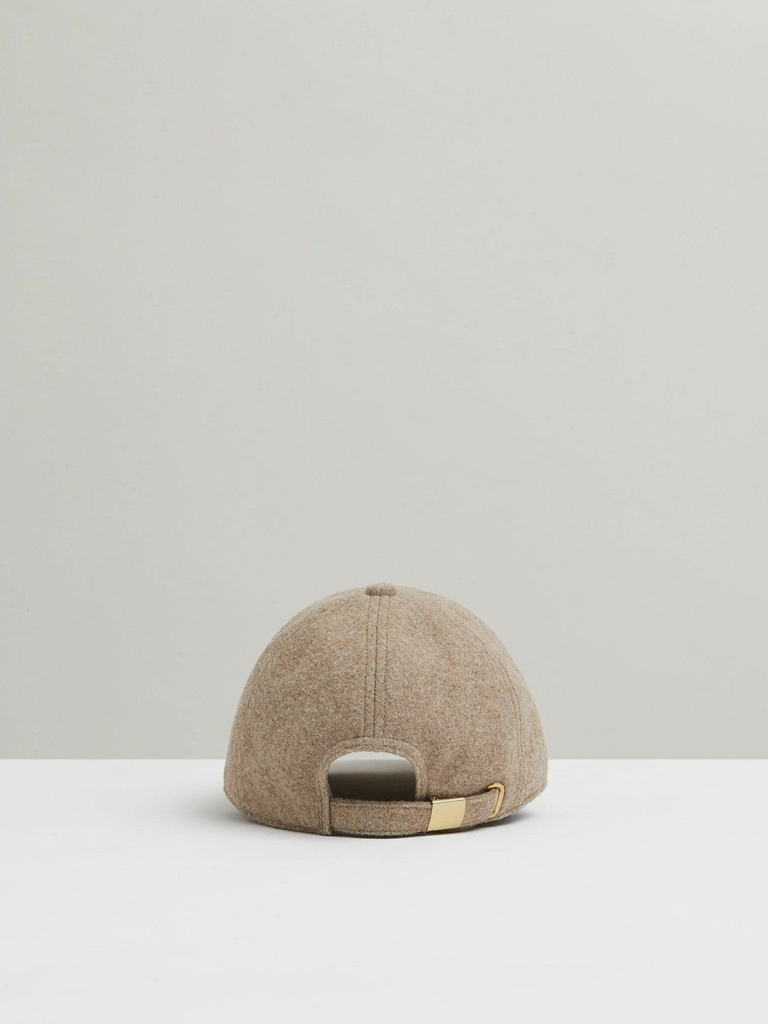 Reiss Sale - Wool Blend Flannel Baseball Cap in Taupe
