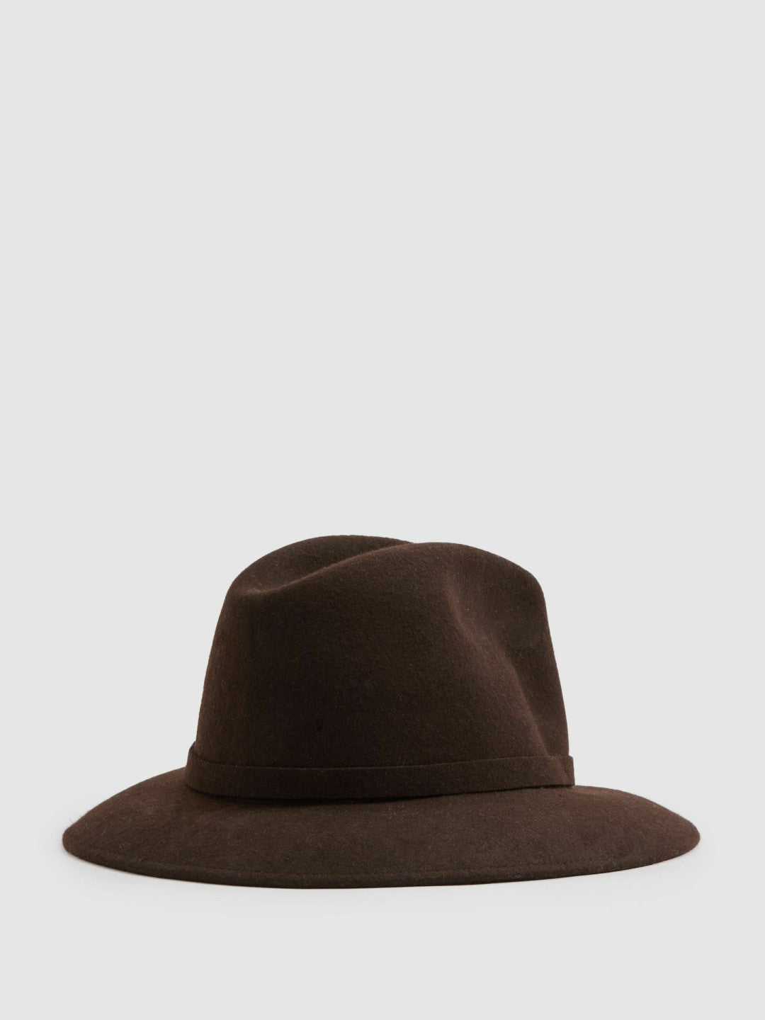 Reiss Offer - Wool Fedora in Chocolate