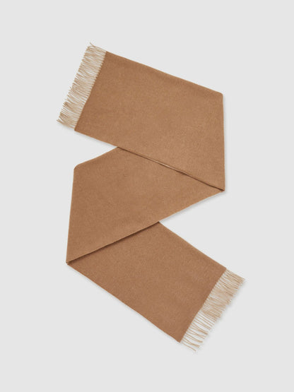Reiss Savings - Wool-Cashmere Scarf in Biscuit