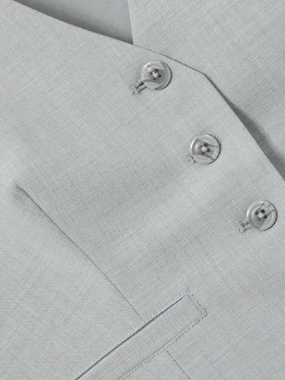 Reiss Offer - Good American Sharkskin Suit Waistcoat in Heather Grey