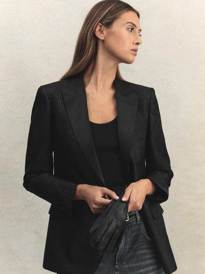 Reiss Deal - Leather Gloves in Black