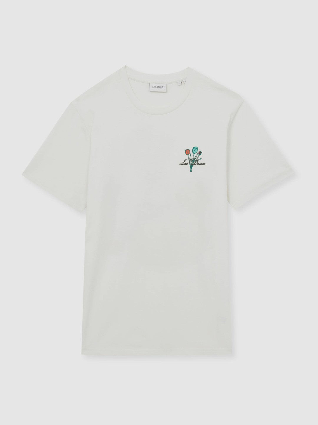 Reiss Best Seller - Les Deux 100% Cotton Café Print T-Shirt in Ivory Print