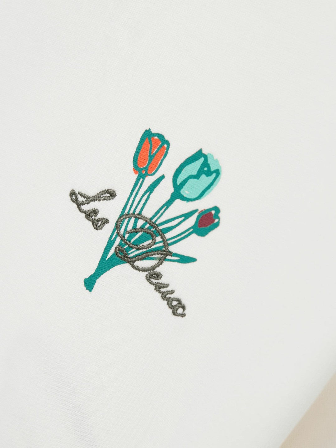 Reiss Best Seller - Les Deux 100% Cotton Café Print T-Shirt in Ivory Print