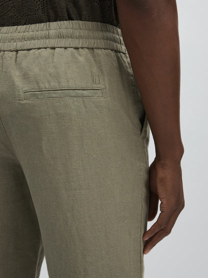 Reiss Savings - Les Deux Drawstring Trousers in Green/Ivory