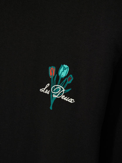Reiss Best Seller - Les Deux Cotton Café Sweatshirt in Black Print