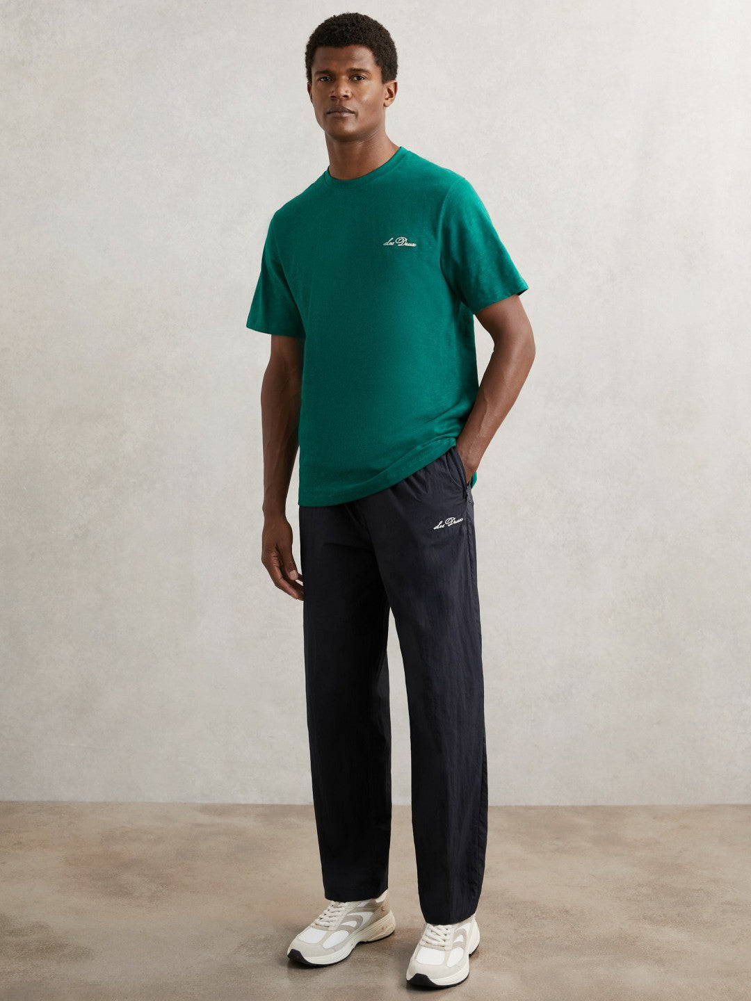 Reiss Affordable - Les Deux Technical Logo Joggers in Dark Navy