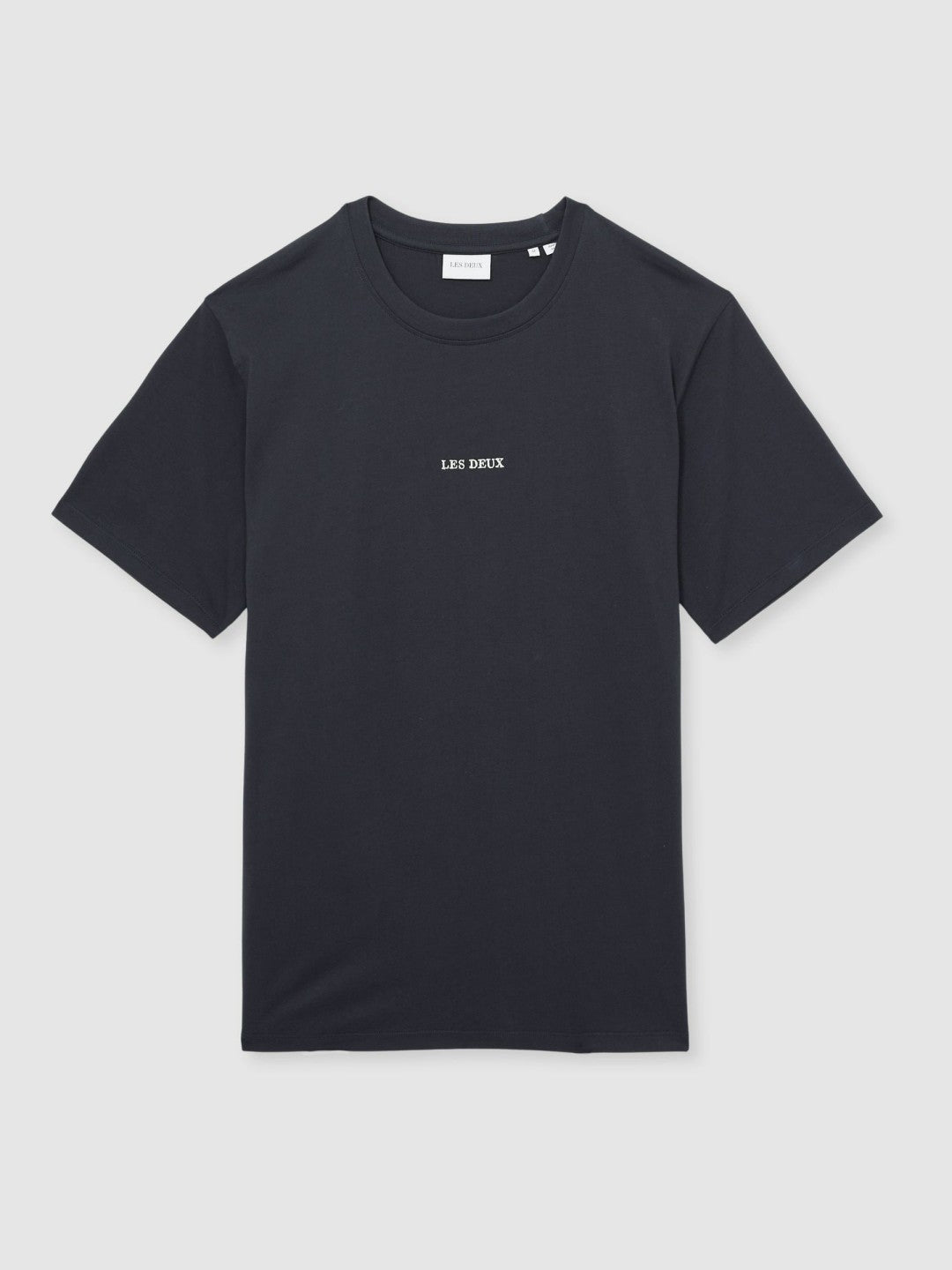 Reiss Popular Choice - Les Deux Cotton Logo T-Shirt in Navy Blue