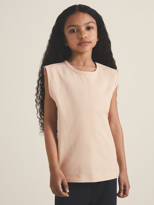 Reiss Affordable - 4-9 yrs  | Les 100 Ciels Oversize T-Shirt in Peach