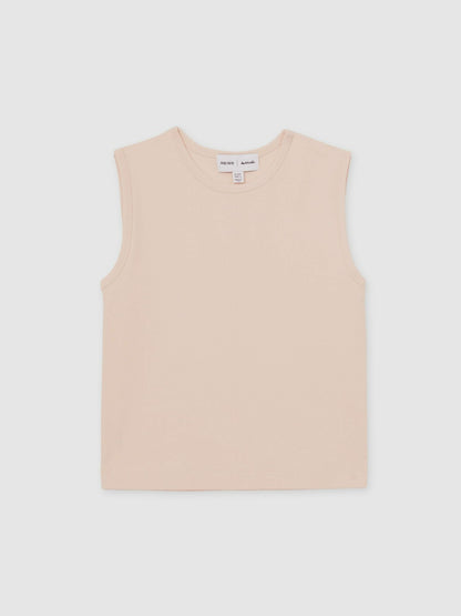 Reiss Affordable - 4-9 yrs  | Les 100 Ciels Oversize T-Shirt in Peach
