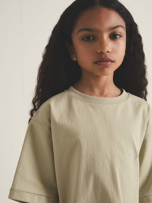 Reiss Offer - 9-13 yrs  | Les 100 Ciels Oversize T-Shirt in Sage