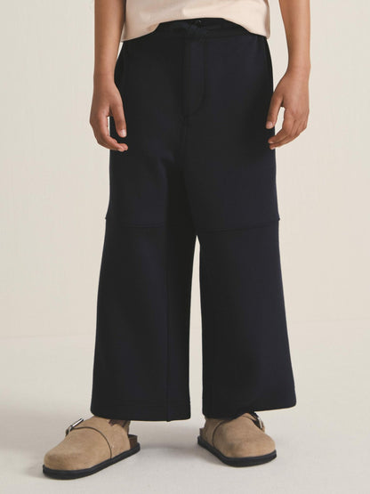 Reiss Savings - 4-9 yrs  | Les 100 Ciels Wide-Leg Joggers in Navy