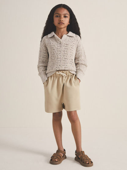 Reiss Affordable - 13-14 yrs | Les 100 Ciels Jersey Shorts in Sage