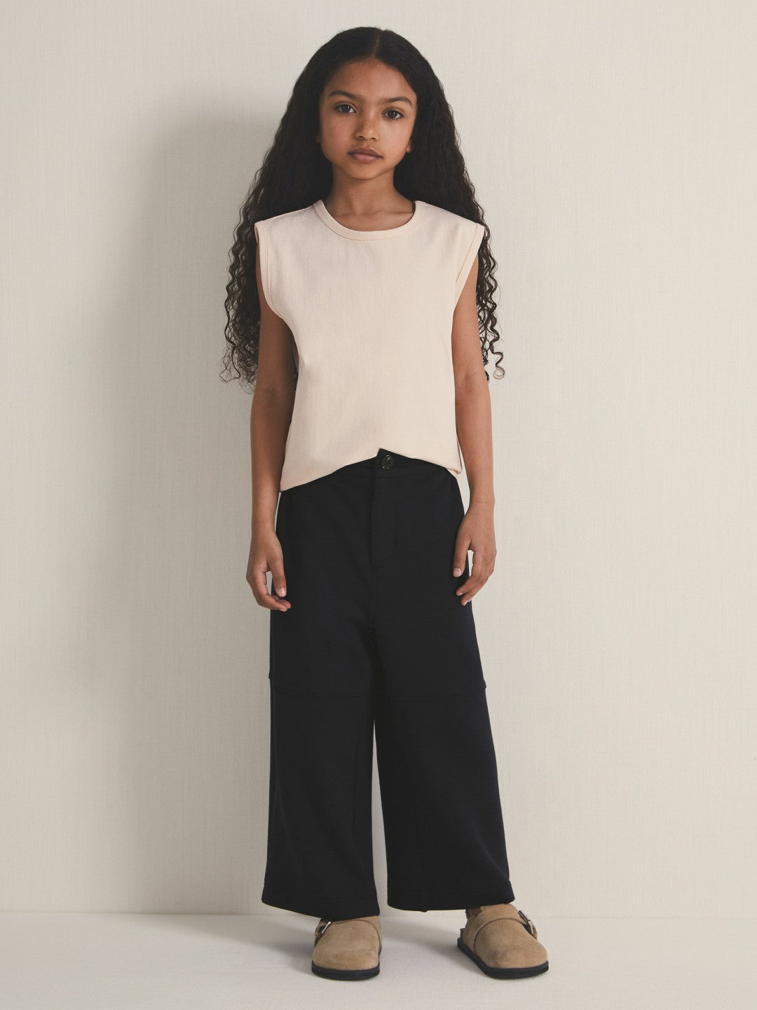 Reiss Best Seller - 9-13 yrs  | Les 100 Ciels Wide-Leg Joggers in Navy