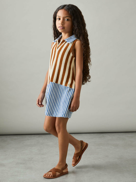 Reiss Popular Choice - 4-9 yrs Towelling Stripe Dress in Multi