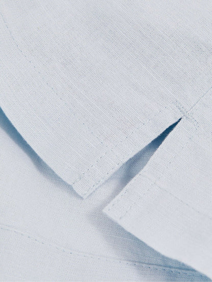 Reiss Deal - 13-14 yrs Cotton-Linen Drawstring Shorts in Soft Blue